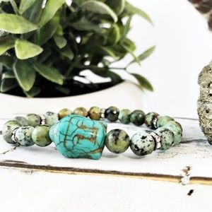 New - Gemstone Buddha Bracelet
